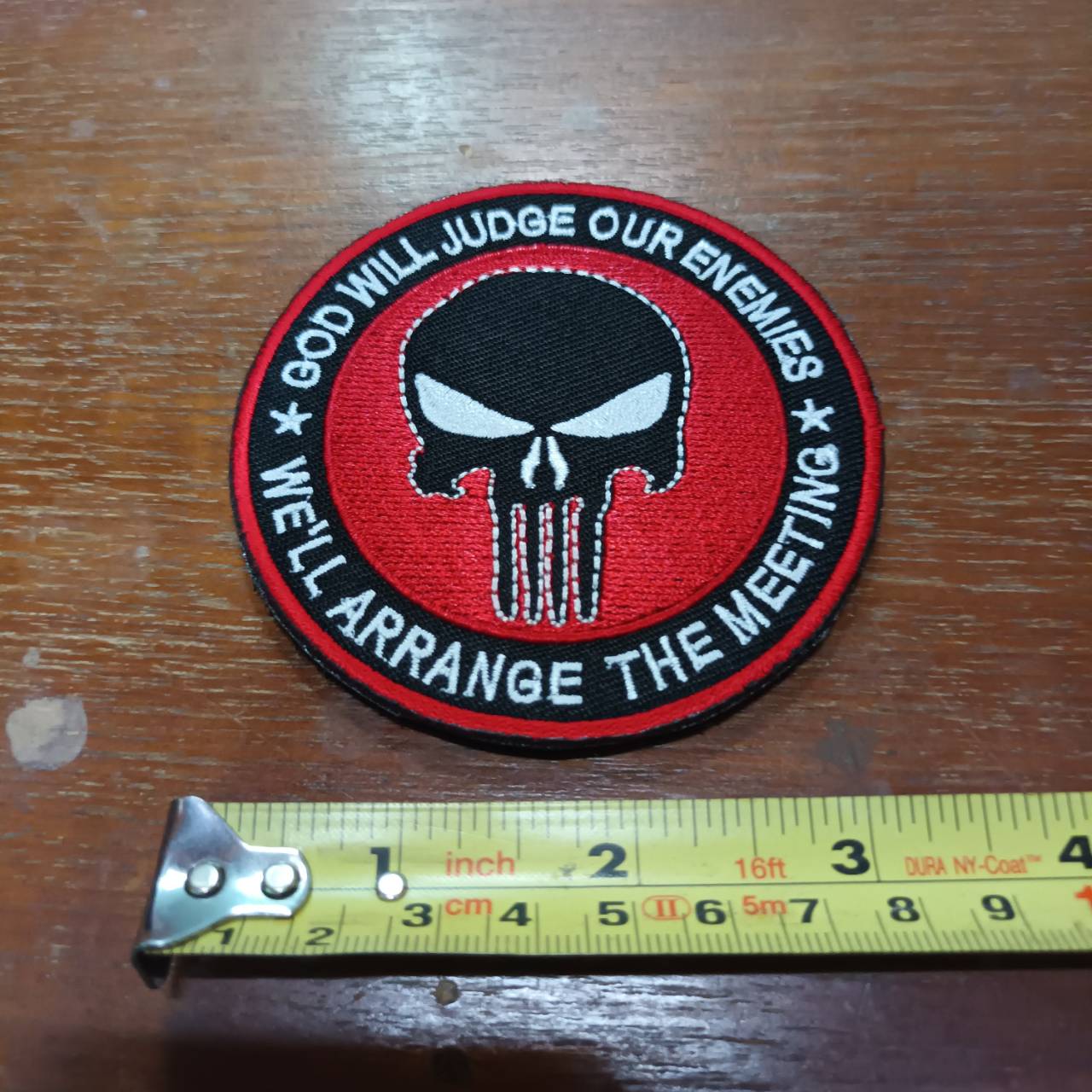 Tec40 CQI Products Skull Arm Patch RED