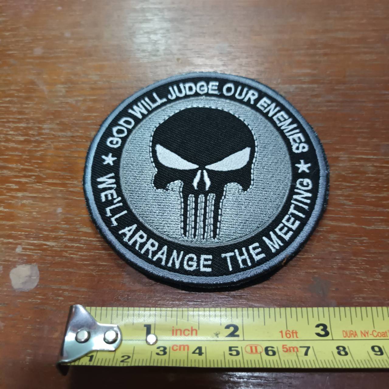 Tec40 CQI Products Skull Arm Patch GREY