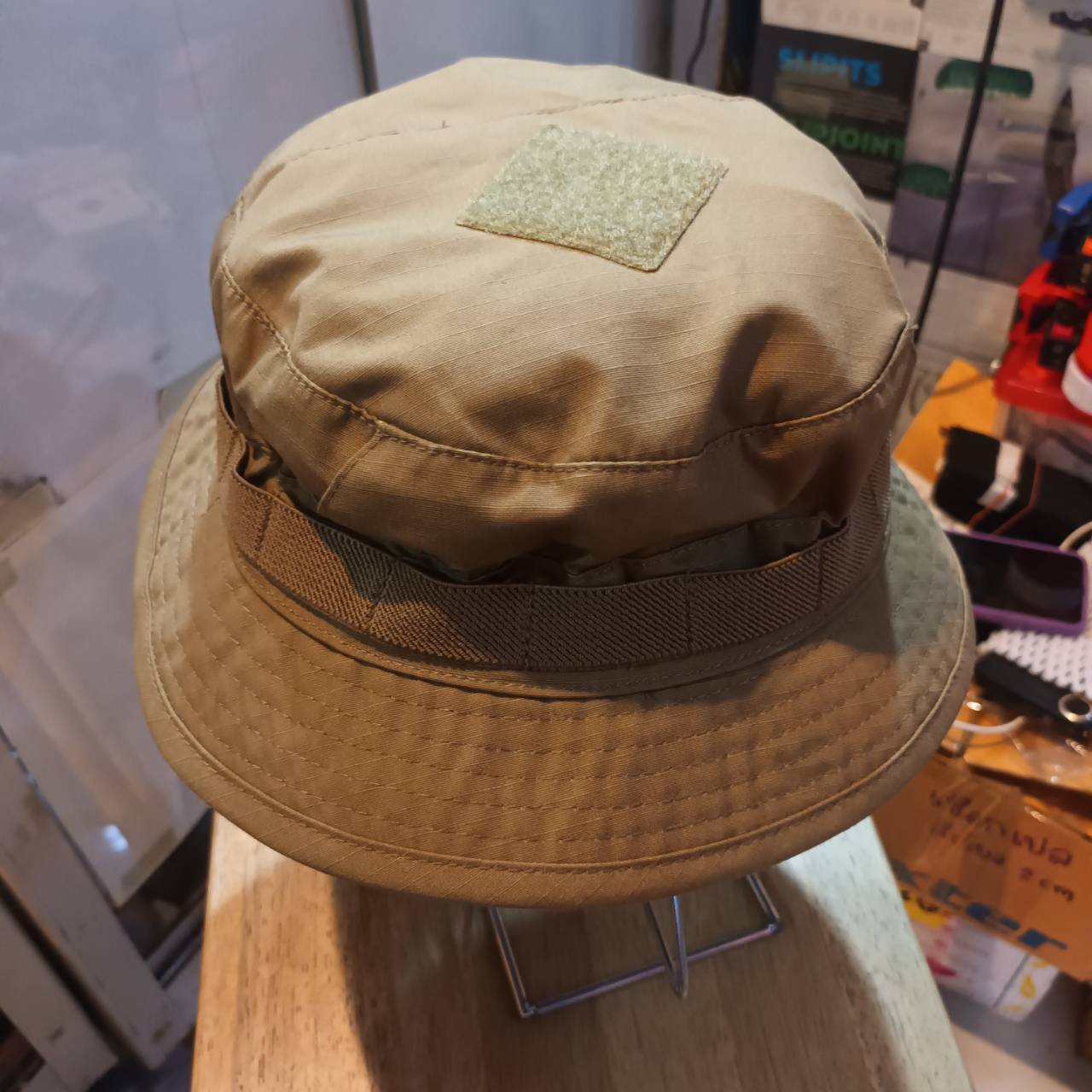 หมวกปีก HELIKON TEX CPU® HAT - POLYCOTTON RIPSTOP สี Coyote Brown XL- 7 3/4