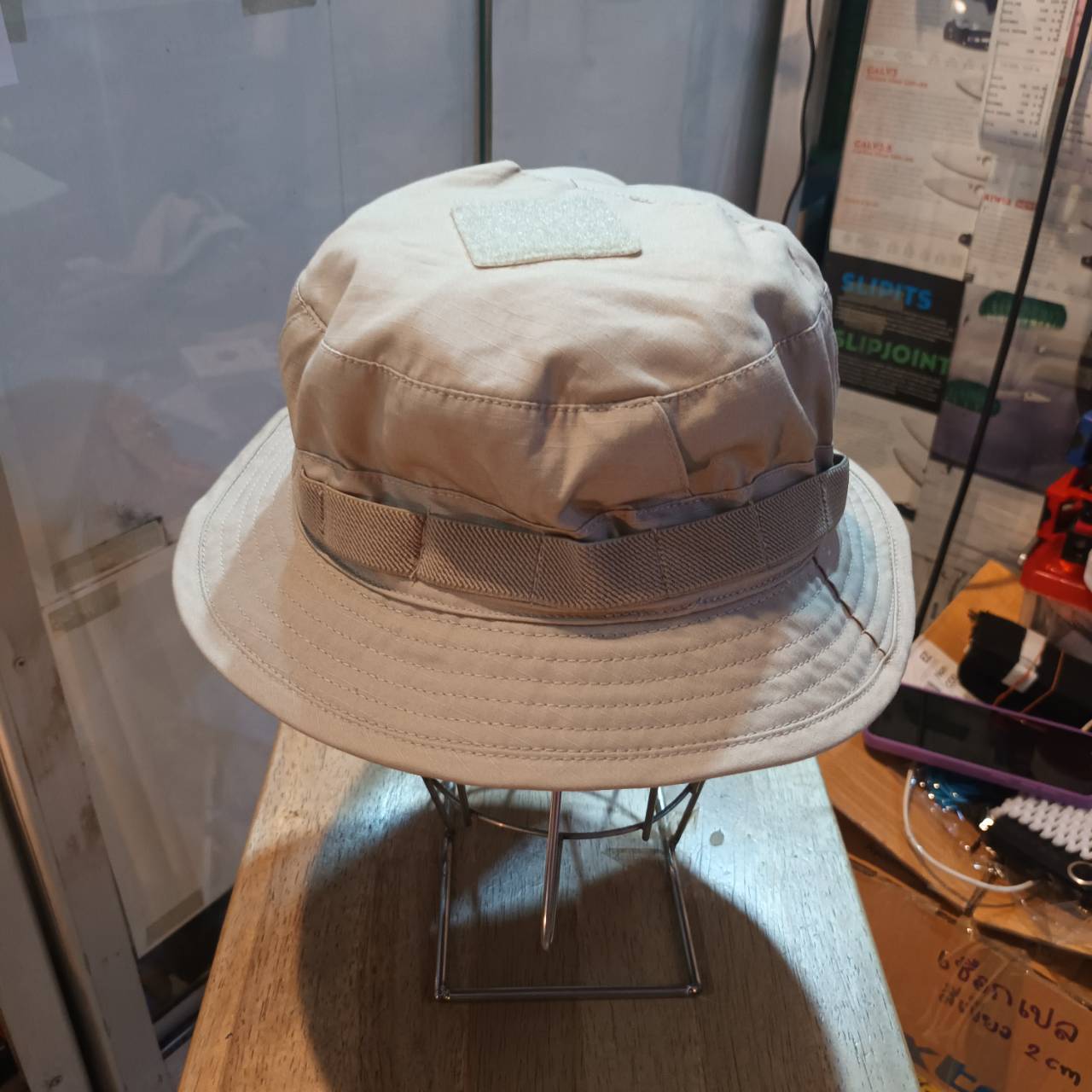 หมวกปีก HELIKON TEX CPU® HAT - POLYCOTTON RIPSTOP สี Khaki M- 7 1/4