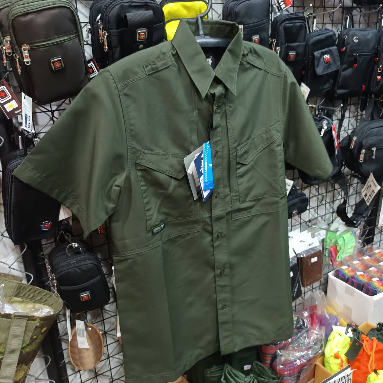 INNOVATE T199 SHIRT SHORT SLEEVES เสื้อเชิ๊ตแขนสั้นT199 Color Rifle Green