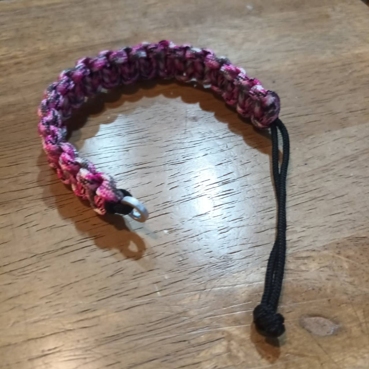 MC2THAILAND COBRA KNOT CORE BLACK 2mm Paracord Bracelet Model 01 BLACK-PINK 4mm Color