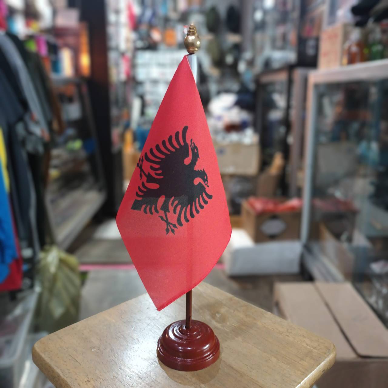 ธงตั้งโต๊ะ ธงเดี่ยว อัลบาเนีย ALBANIA