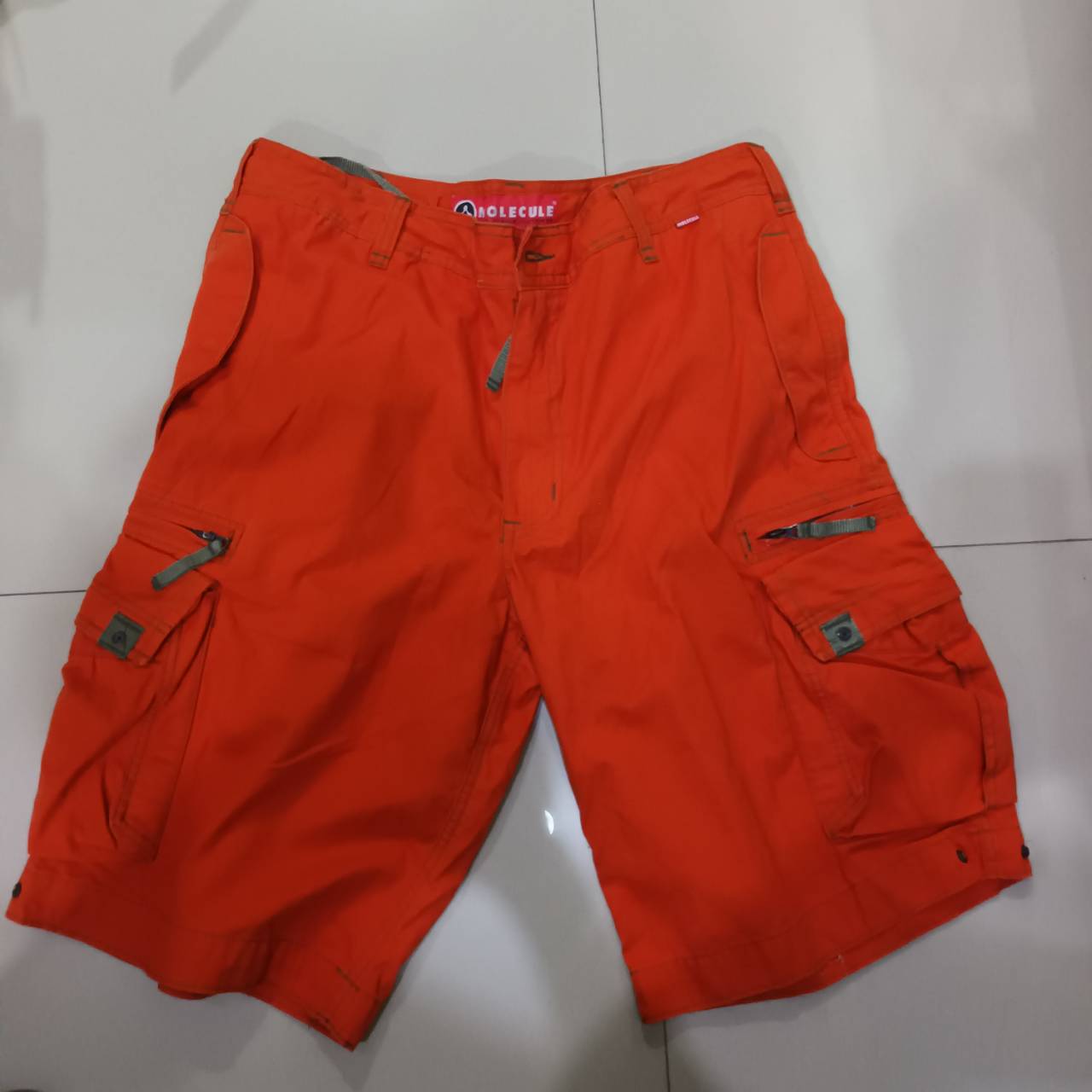 M0LECULE CARGO SHORTS Series 45020 กางเกงขาสั้น 3ส่วน COLOR ORANGE