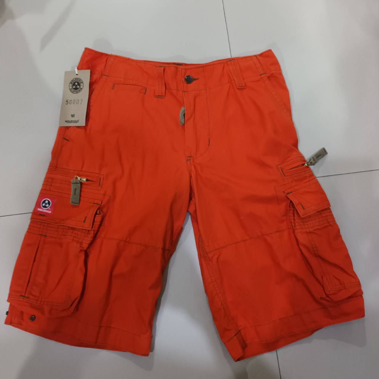 M0LECULE CARGO SHORTS Series 50007 กางเกงขาสั้น 3ส่วน COLOR ORANGE