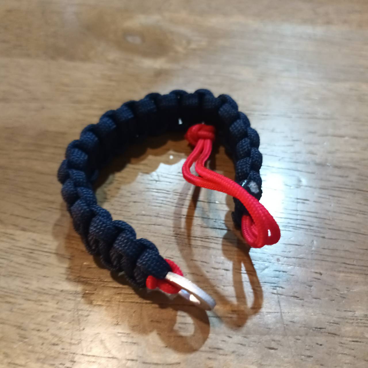 MC2THAILAND COBRA Knot CORE RED 2mm Paracord 550 Bracelet Model 02 DARK BLUE 4mm Color