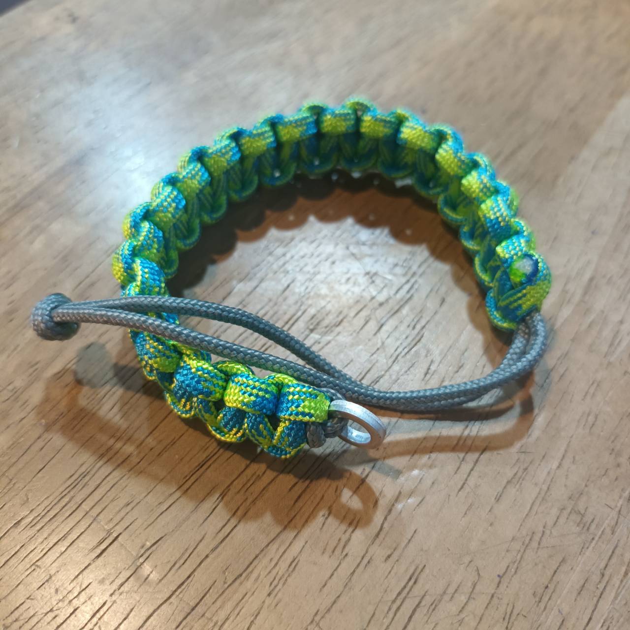 MC2THAILAND COBRA KNOT CORE GREY 2mm Paracord Bracelet Model 01 GREEN/BLUE 4mm Color