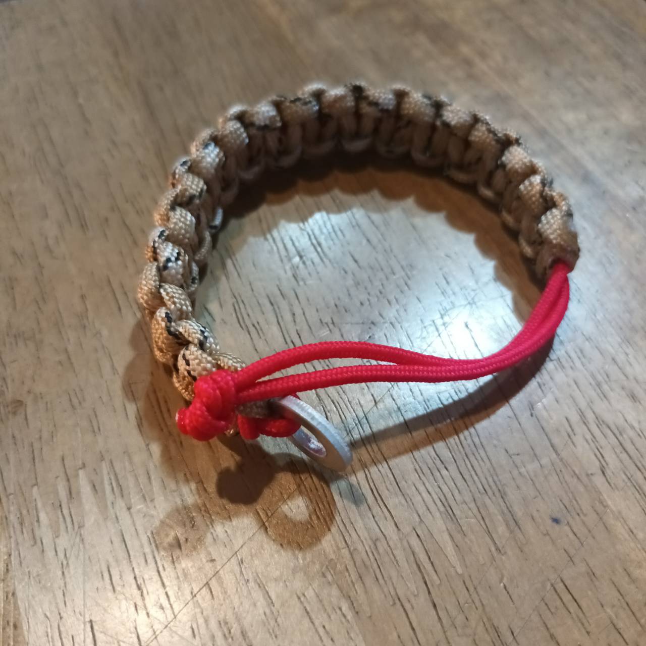 MC2THAILAND COBRA Knot CORE RED 2mm Paracord 550 Bracelet Model 02 BROWN CAMOU 4mm Color