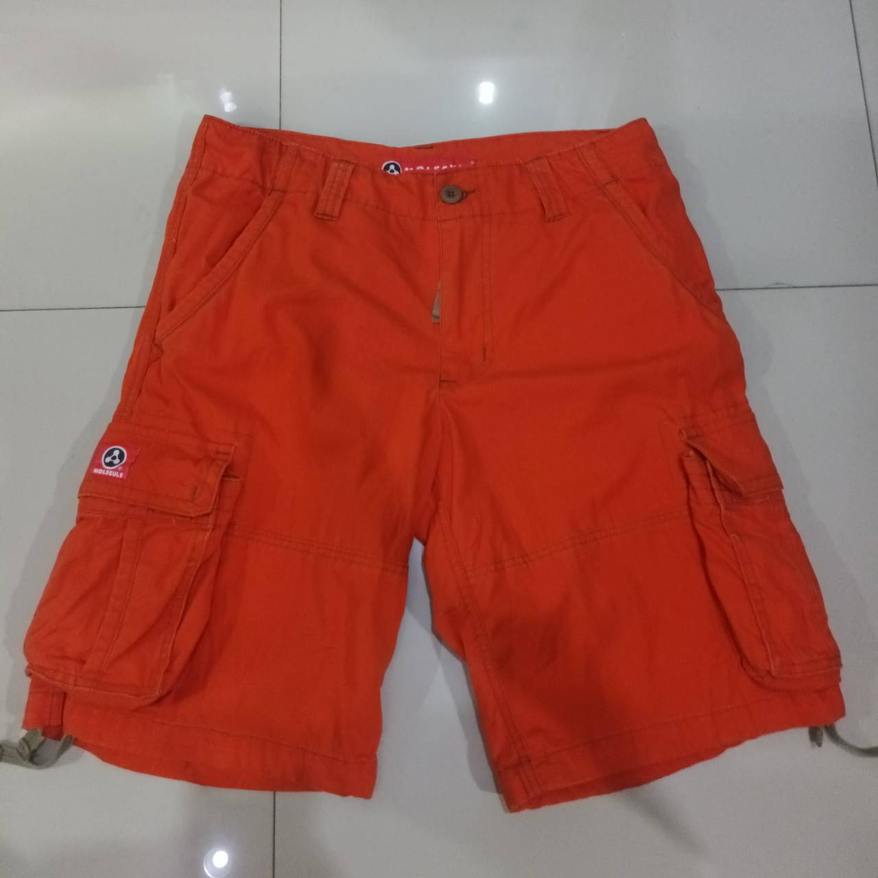 M0LECULE CARGO SHORTS Series 54001 กางเกงขาสั้น 3ส่วน COLOR ORANGE