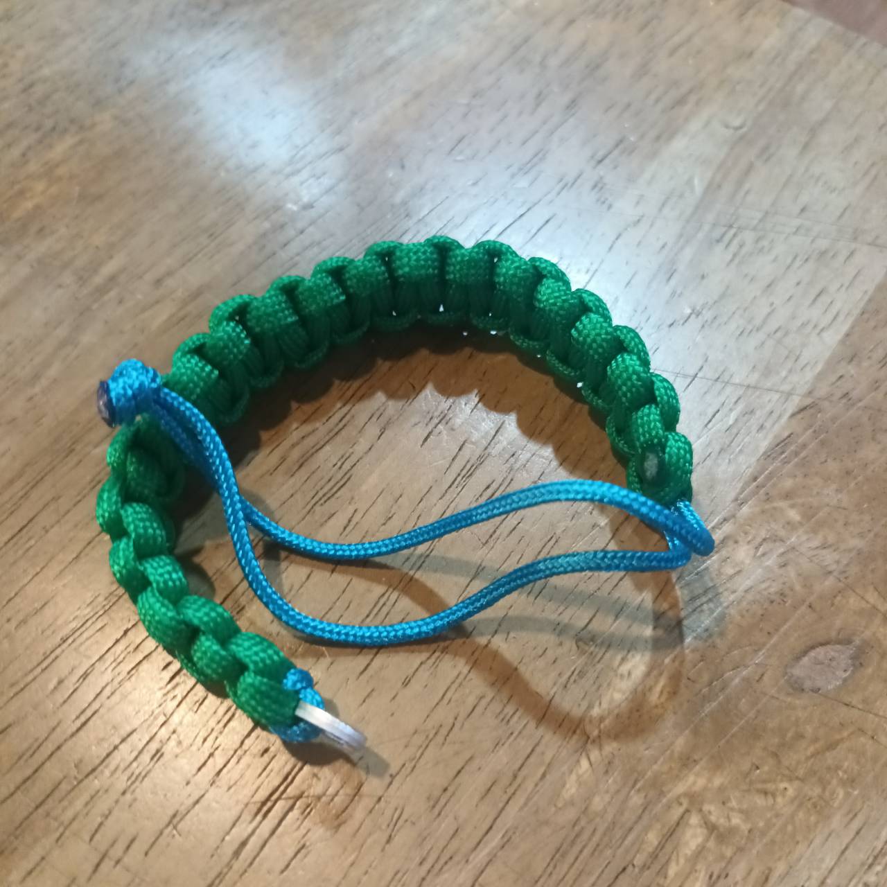 MC2THAILAND COBRA KNOT CORE BLUE 2mm Paracord Bracelet Model 01 GREEN 4mm Color