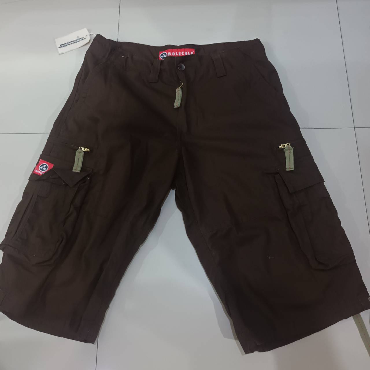 M0LECULE CARGO SHORTS Series 50006 กางเกงขาสั้น 5ส่วน COLOR BROWN