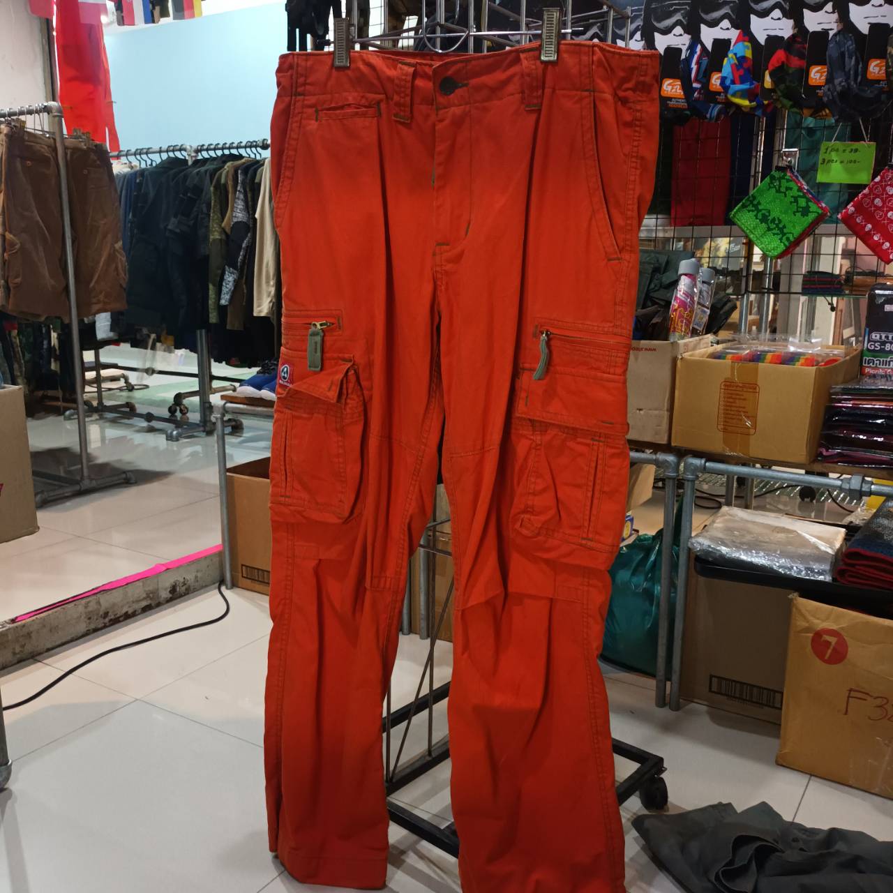 M0LECULE CARGO PANTS Series 50005 กางเกงขายาว COLOR ORANGE