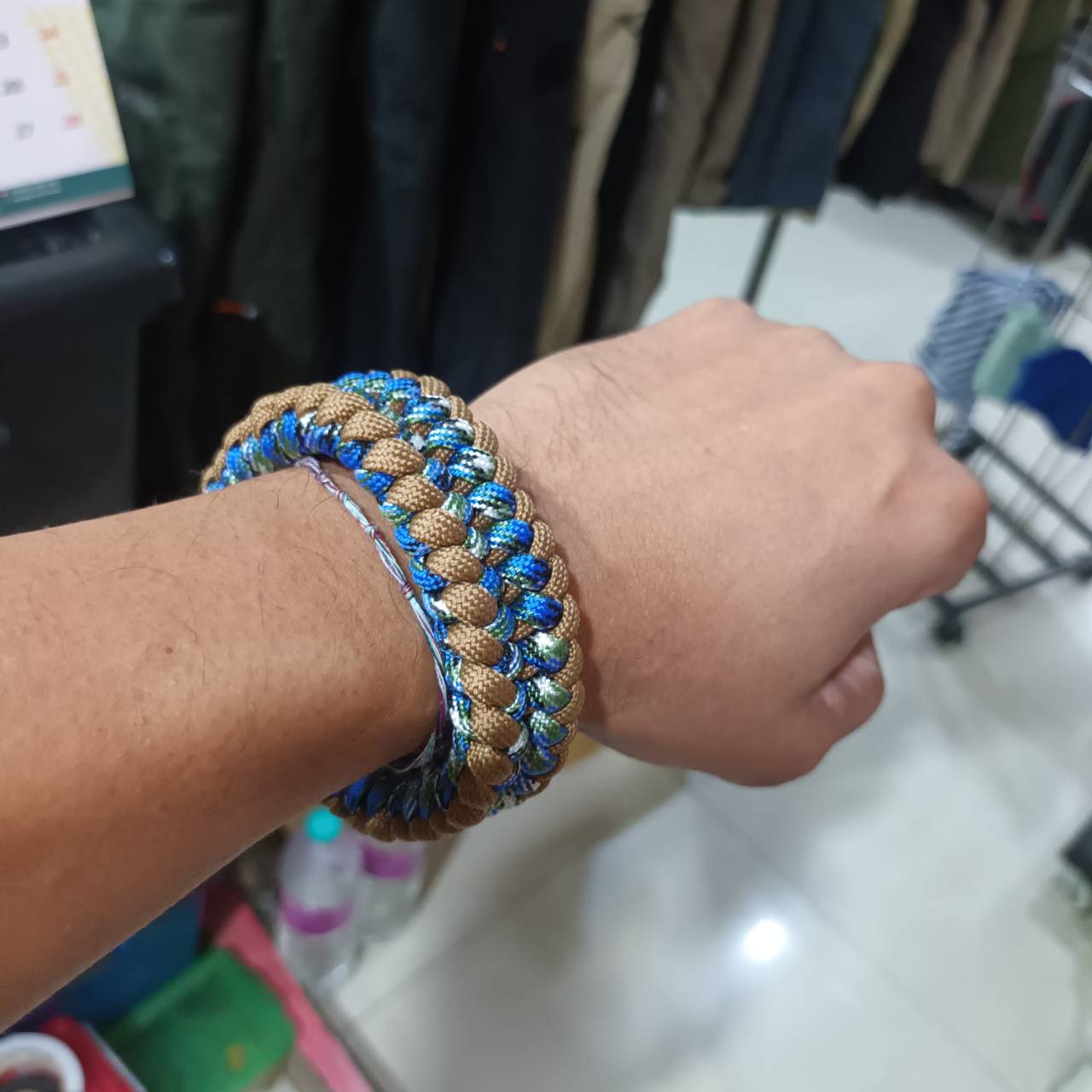 MC2THAILAND MAD MAX Knot CORE Bracelet Paracord550 Brass Ring BRS#03 กำไลพาราคอร์ด