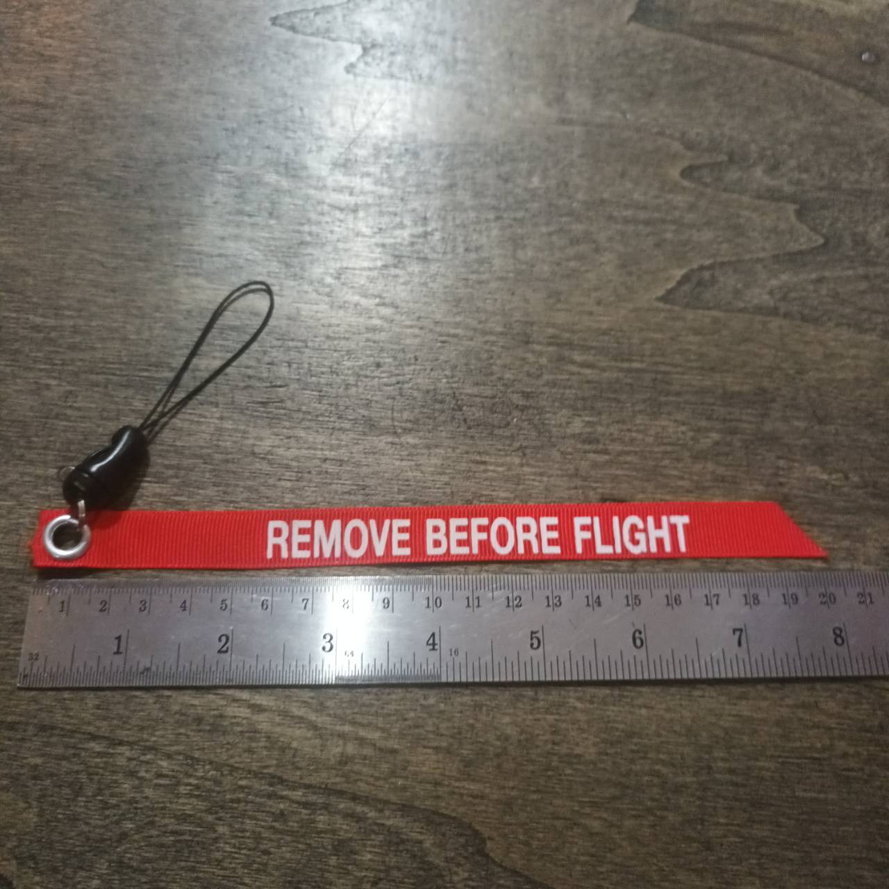 Tec40 REMOVE BEFORE FLIGHT TAG Keychain QUICK RELEASE พวงกุญแจ