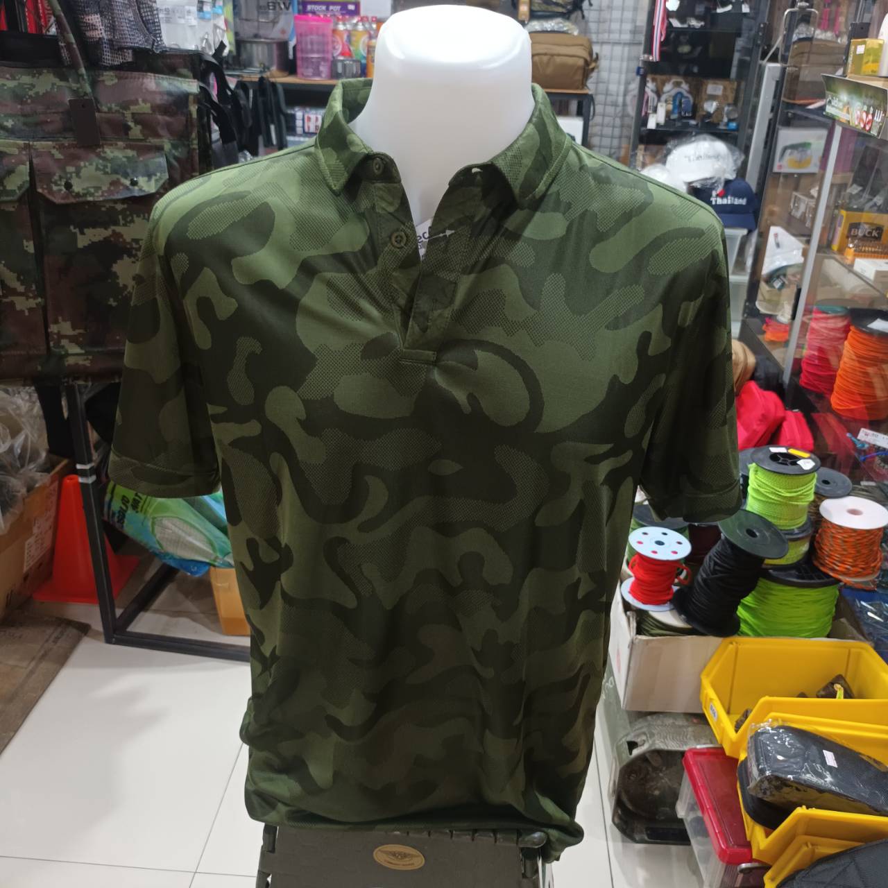 Tec40 Mag cool POLO SHIRT เสื้อคอโปโล สีเขียว