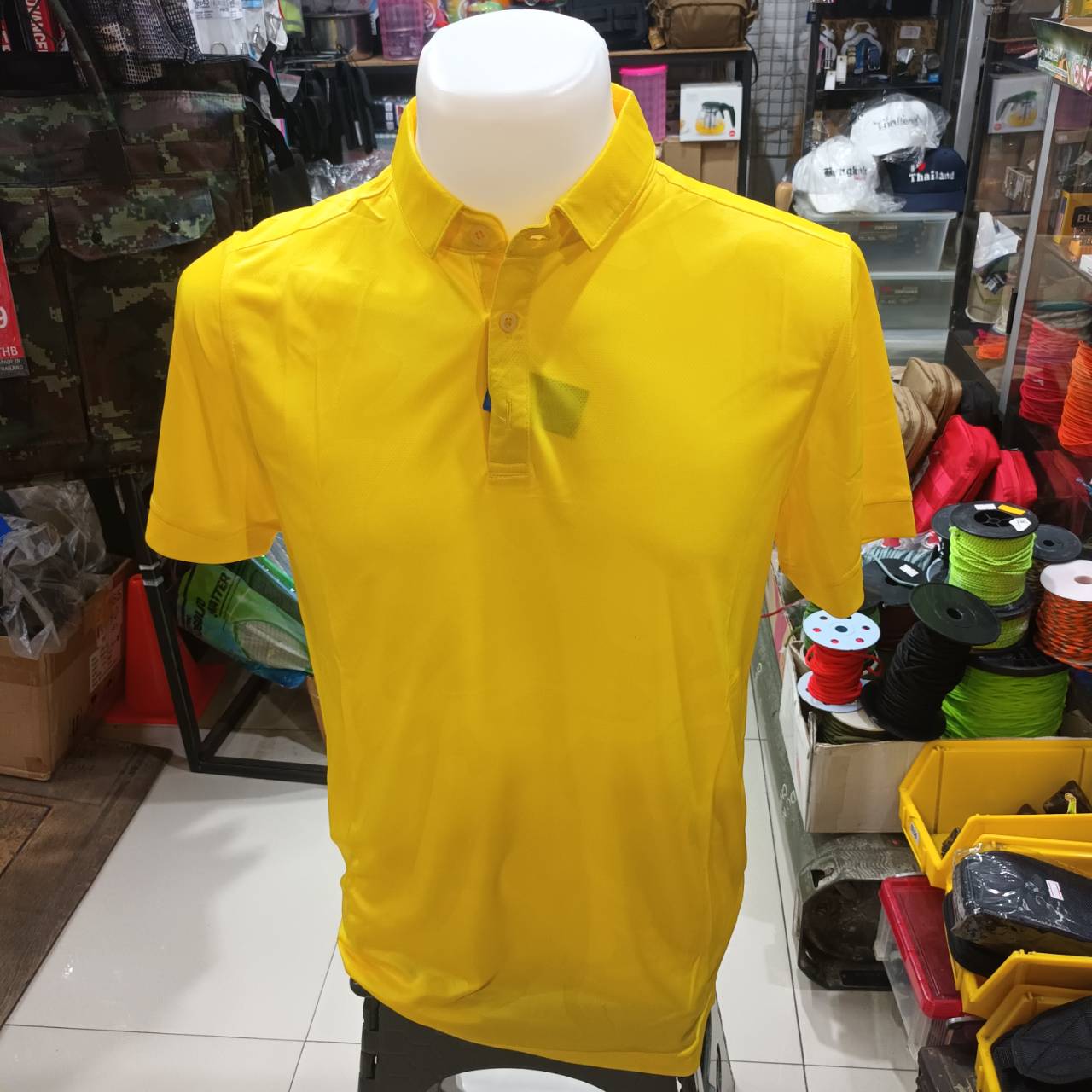 Tec40 Mag cool POLO SHIRT เสื้อคอโปโล สีเหลือง