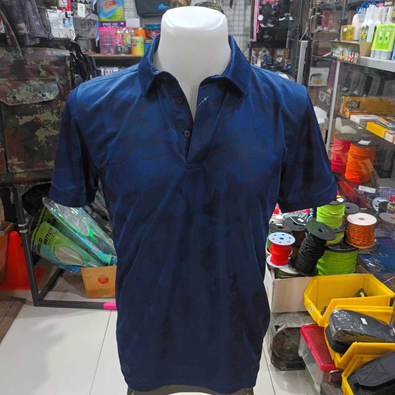 Tec40 Mag cool POLO SHIRT เสื้อคอโปโล สีกรมท่า