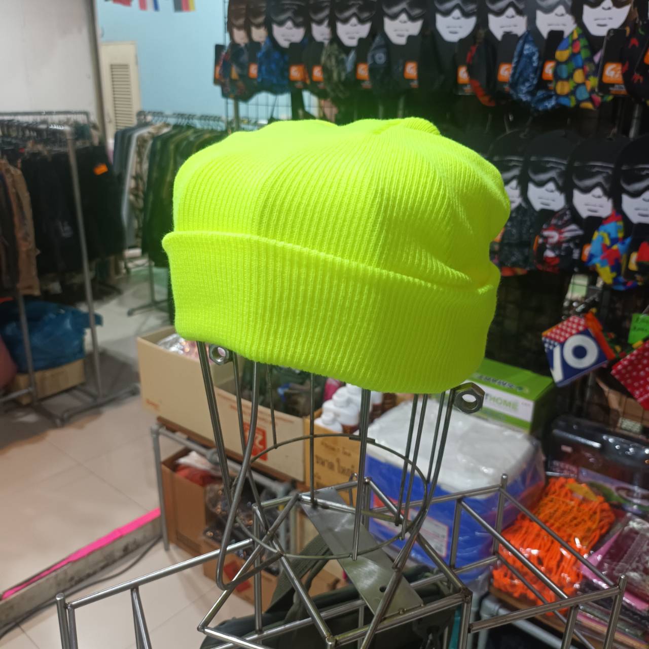 Tec40 BEANIE HAT สีเหลืองนีออน