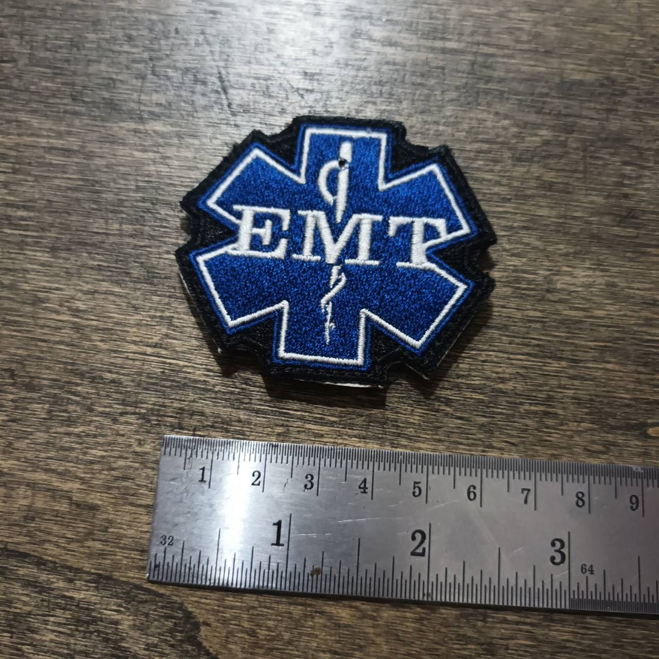 Tec40 CQI Products VELCRO PATCH EMT BLUE-WHITE