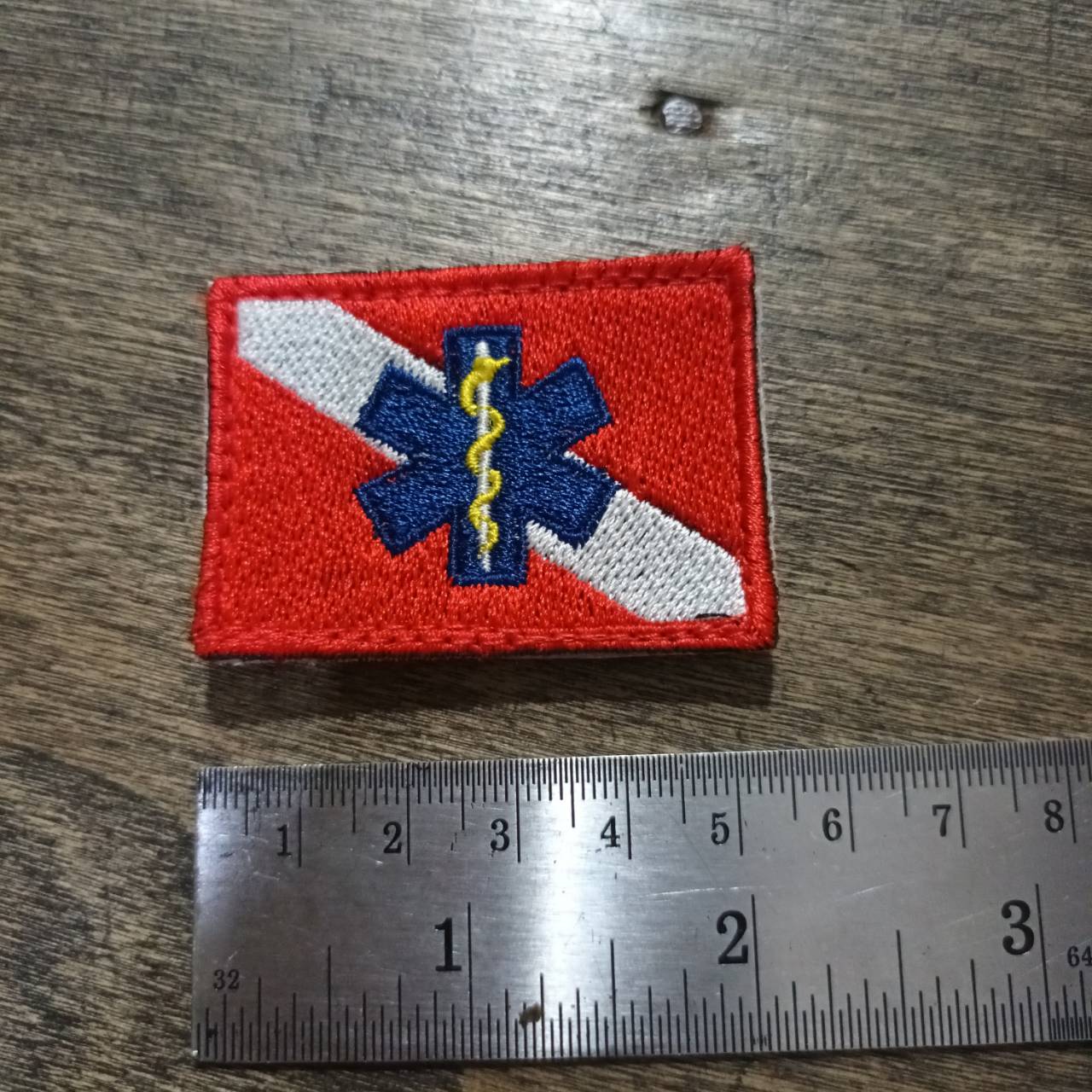 Tec40 VELCRO PATCH SCUBA RESCUE DIVING FLAG กู้ภัยทางน้ำ