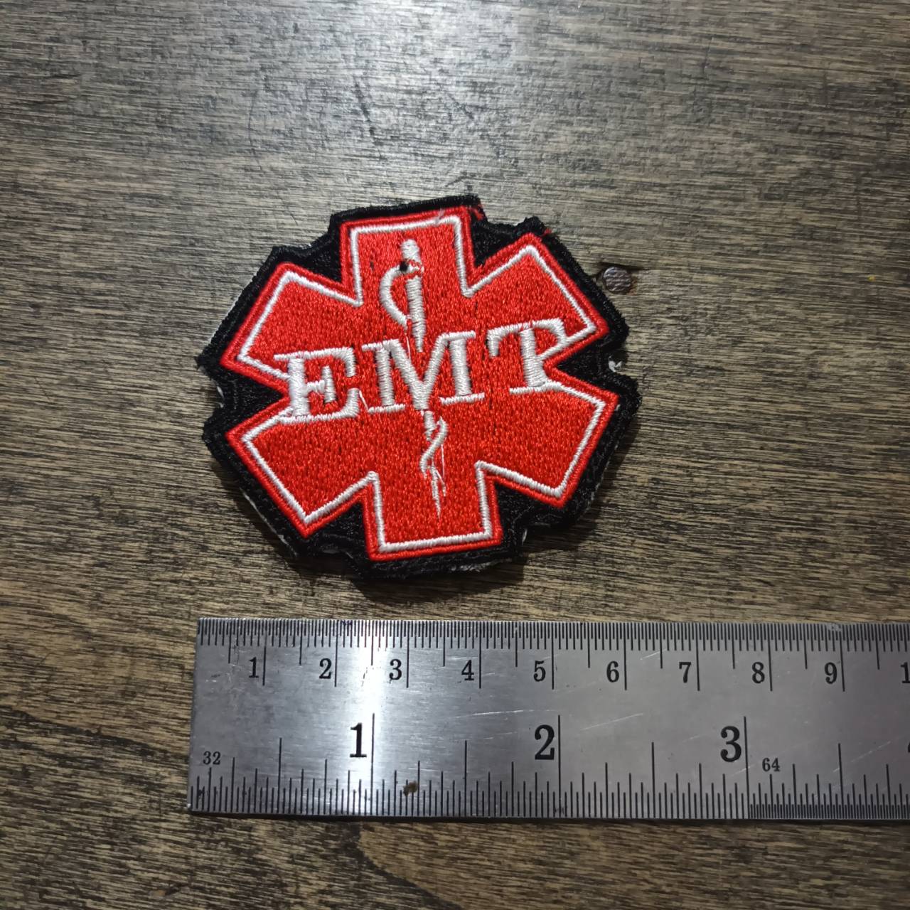 Tec40 CQI Products VELCRO PATCH EMT RED-WHITE