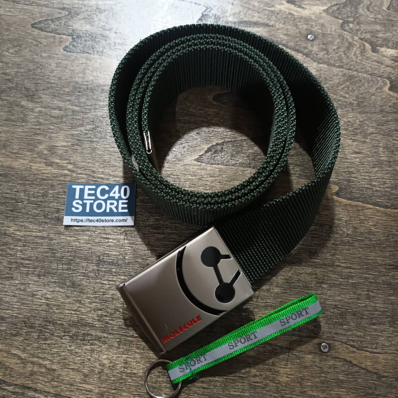 Tec40 MOLECULE CAP OPENER LOCK BELT สีเขียว