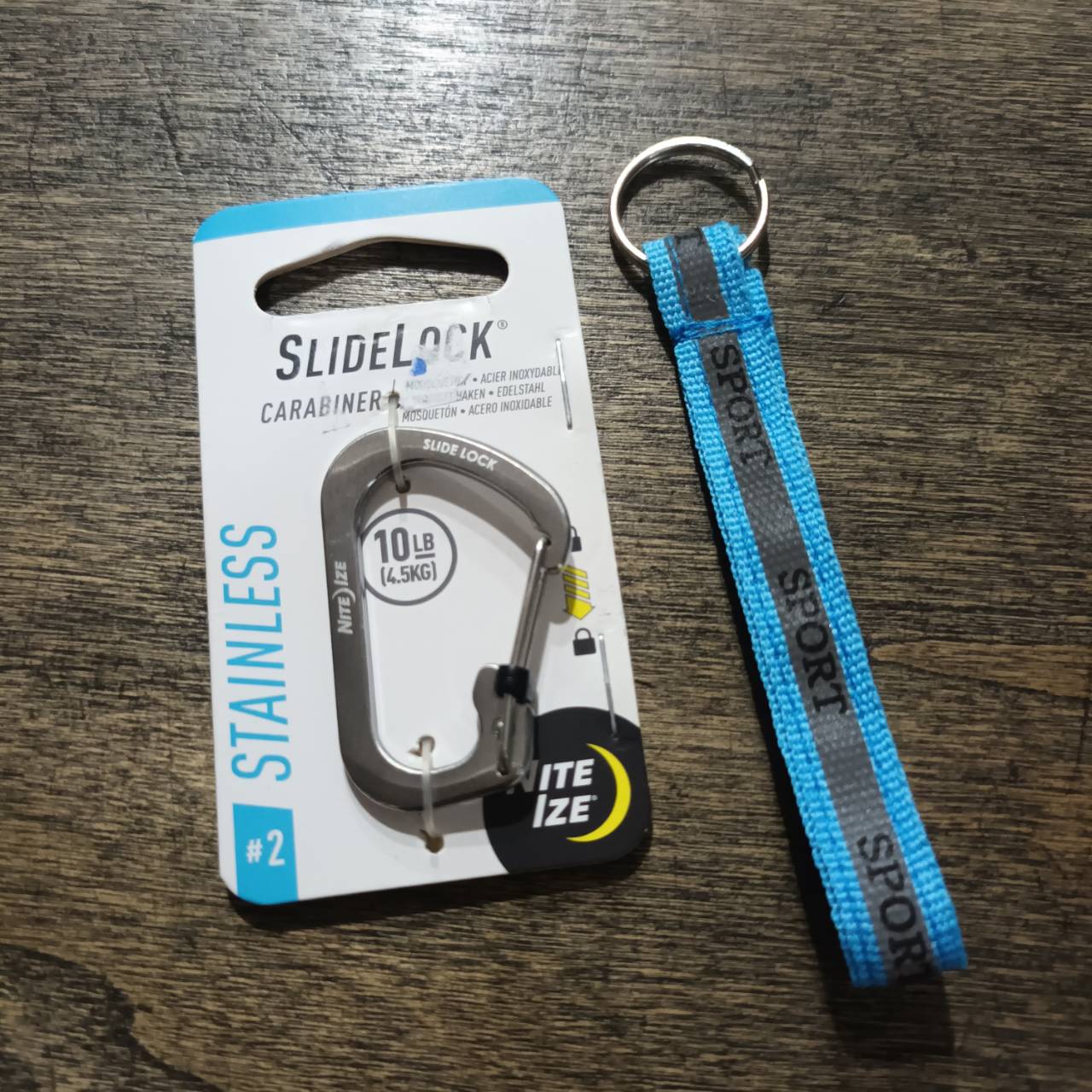 Tec40 NITEIZE SLIDE LOCK STAINLESS STEEL #2 CSL2-11-R6 พวงกุญแจ อเนกประสงค์