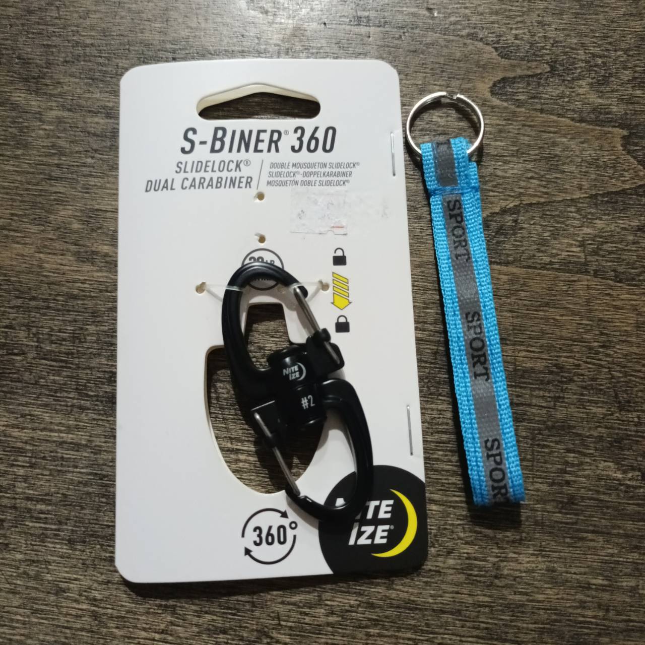 Tec40 NITEIZE S-BINER 360 SLIDE LOCK DUAL CARABINER SBLR2-01-R3 พวงกุญแจ อเนกประสงค์