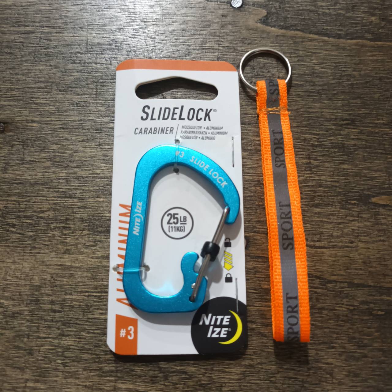 Tec40 NITEIZE SLIDE LOCK CARABINER ALUMINUM#3 CSLA3-03-R6 พวงกุญแจ อเนกประสงค์