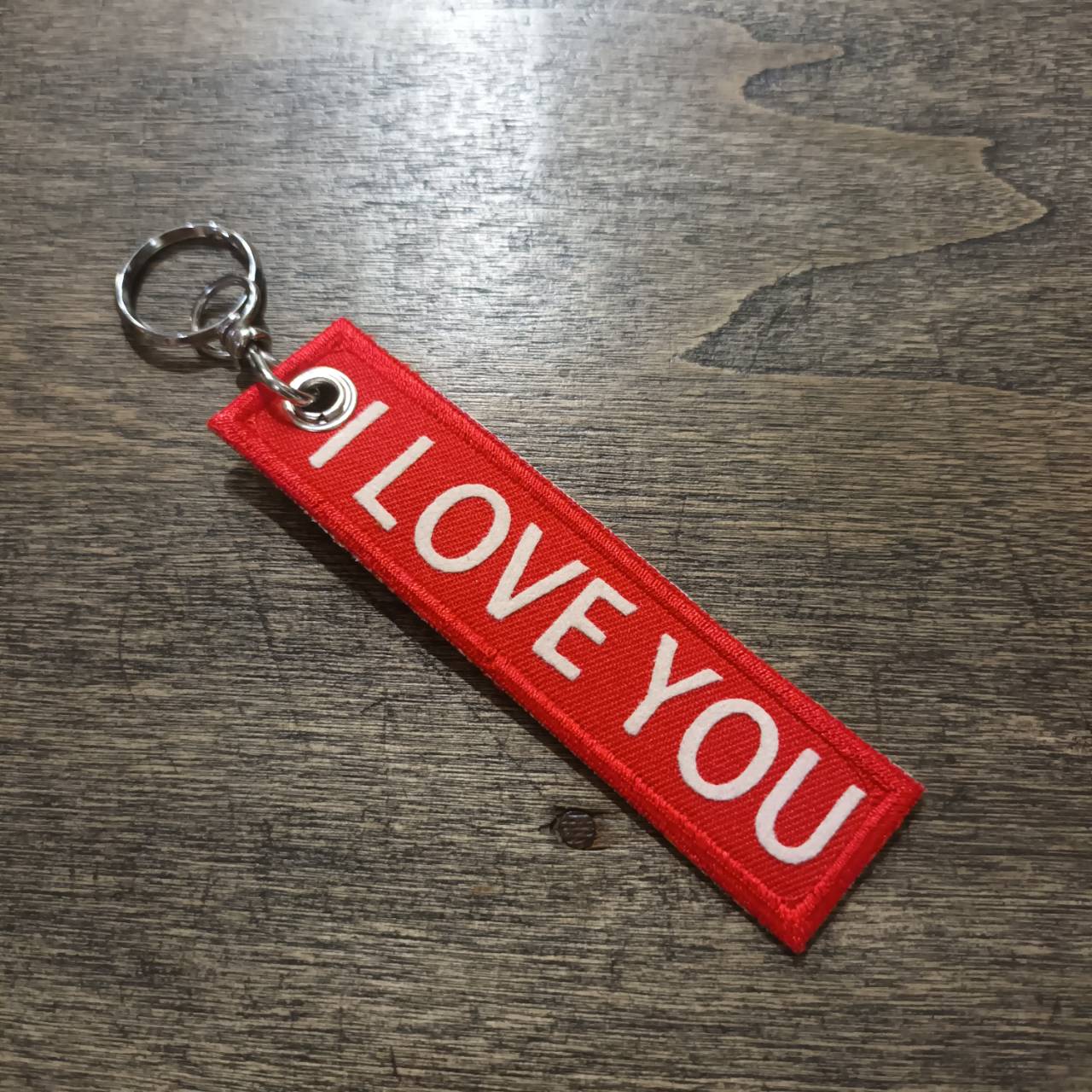 Tec40 TAG Keychain I LOVE YOU RED