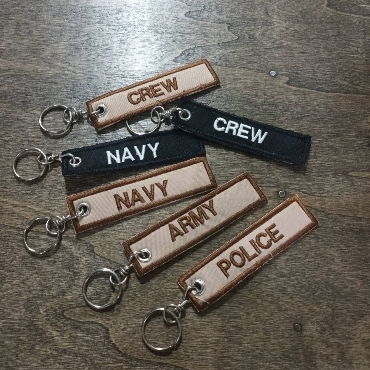 Tec40 TAG KEYCHAIN ARMY NAVY CREW POLICE