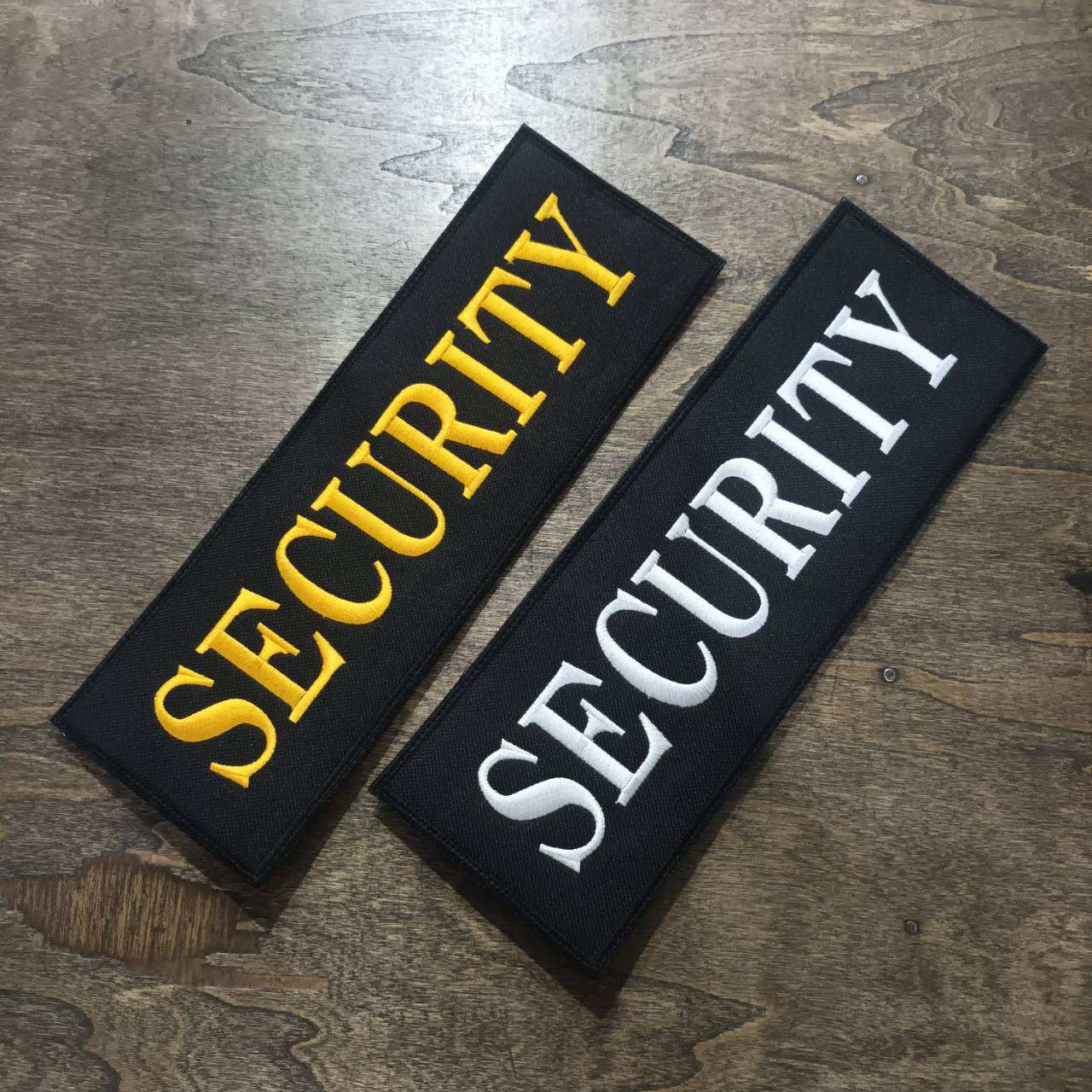 Tec40 VELCRO PATCH SECURITY SIZE 290x90mm สีดำ สีเหลือง