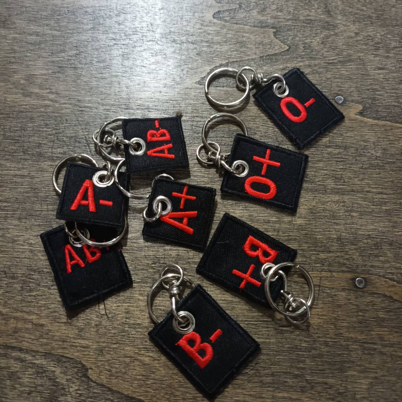 Tec40 TAG Keychain BLOOD GROUP A B AB O กรุ๊ปเลือด MODEL2