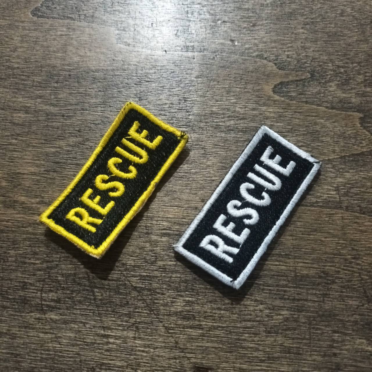 Tec40 CQI Products VELCRO PATCH RESCUE BLACK YELLOW