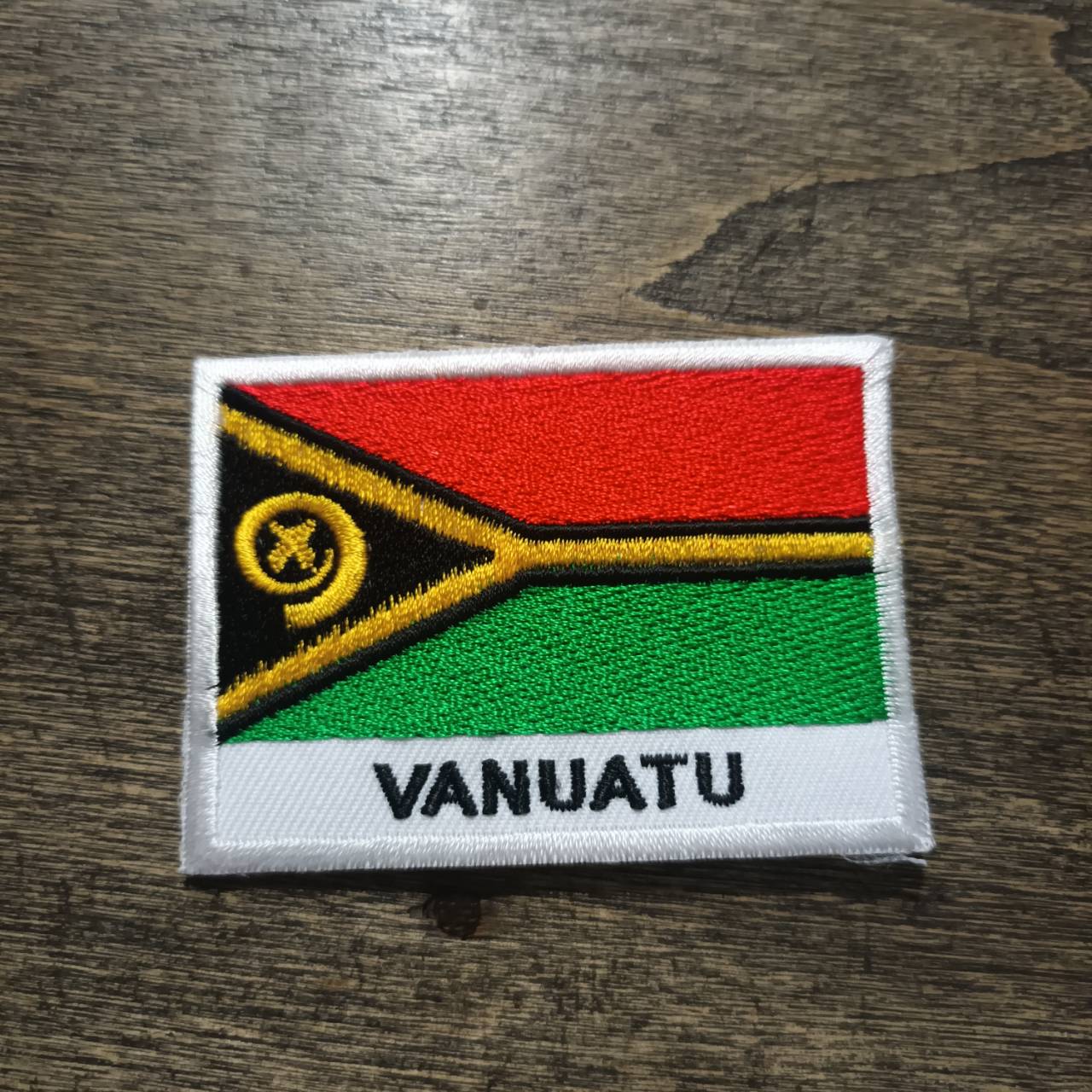 Tec40 GLUE PATCH VANUATU วานูอาตู อาร์มรีดติดเสื้อผ้า ธงชาติ ขนาด70×45mm