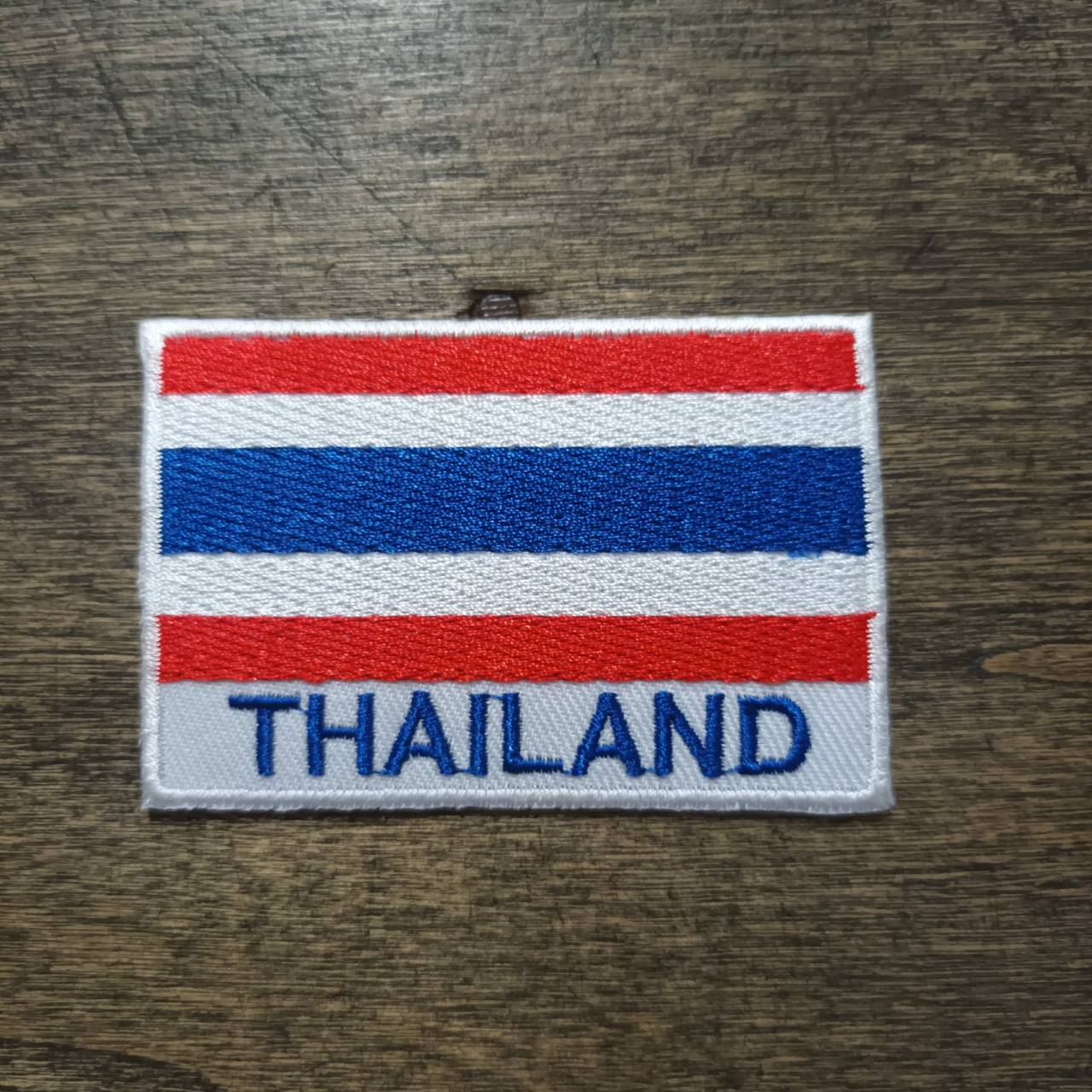 Tec40 GLUE PATCH THAILAND ไทย อาร์มตีนตุ๊กแก ธงชาติ ขนาด 80mm × 50mm