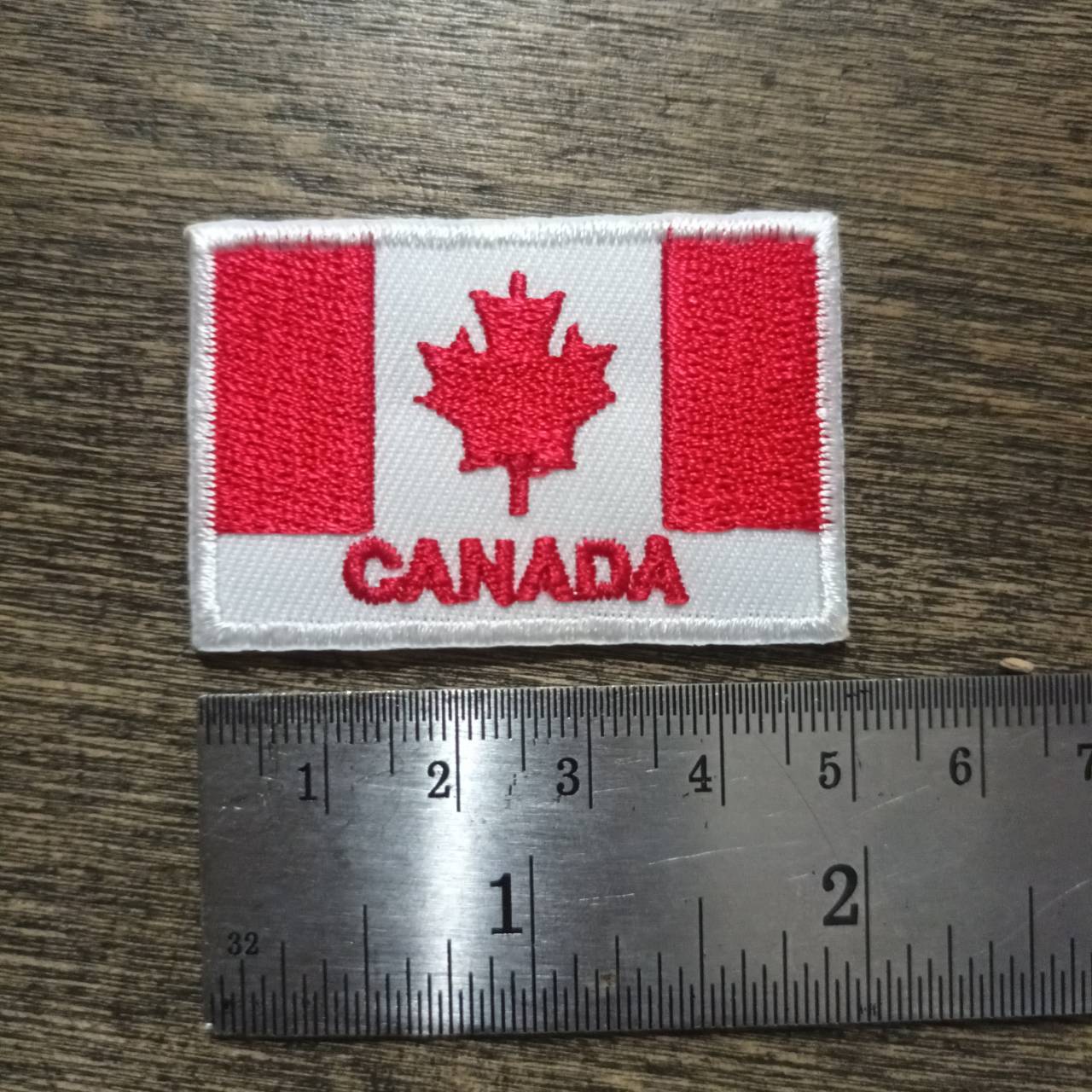 Tec40 GLUE PATCH CANADA แคนนาดา อาร์มรีด ขนาด 50mm × 35mm