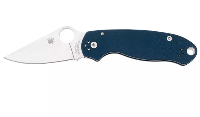 Spyderco Para 3 CPM SPY27 C223GPCBL Blue G10 pocket knife